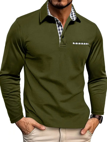Wilfredo - Langarm Poloshirt