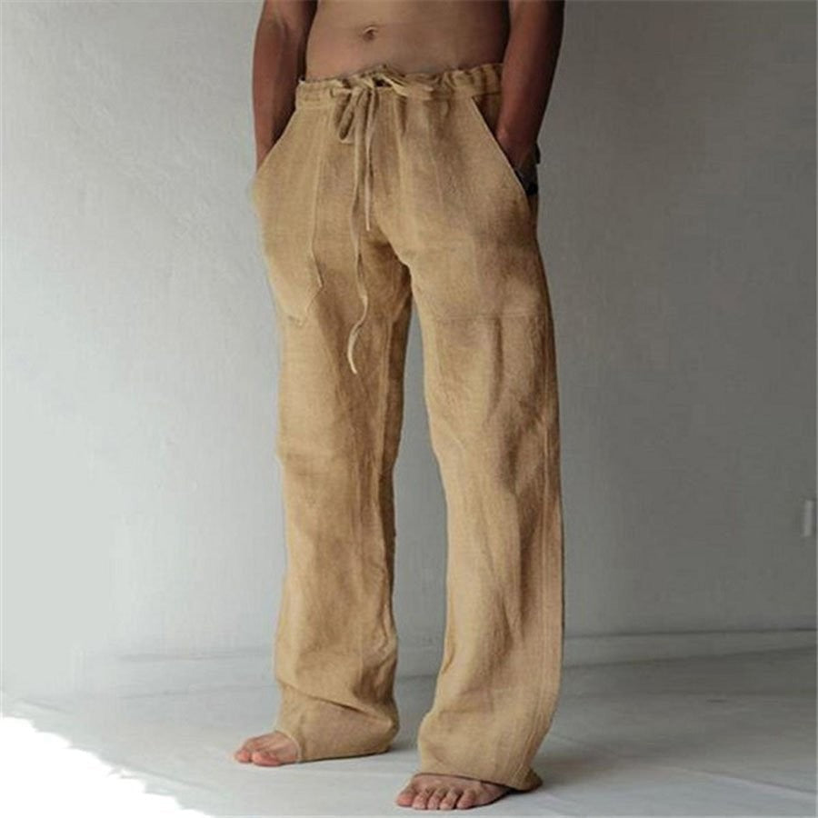 Anton - Leinenhose mit Bindeband