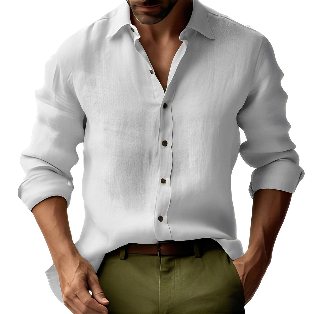 Emile - Schlichtes, traditionelles Shirt