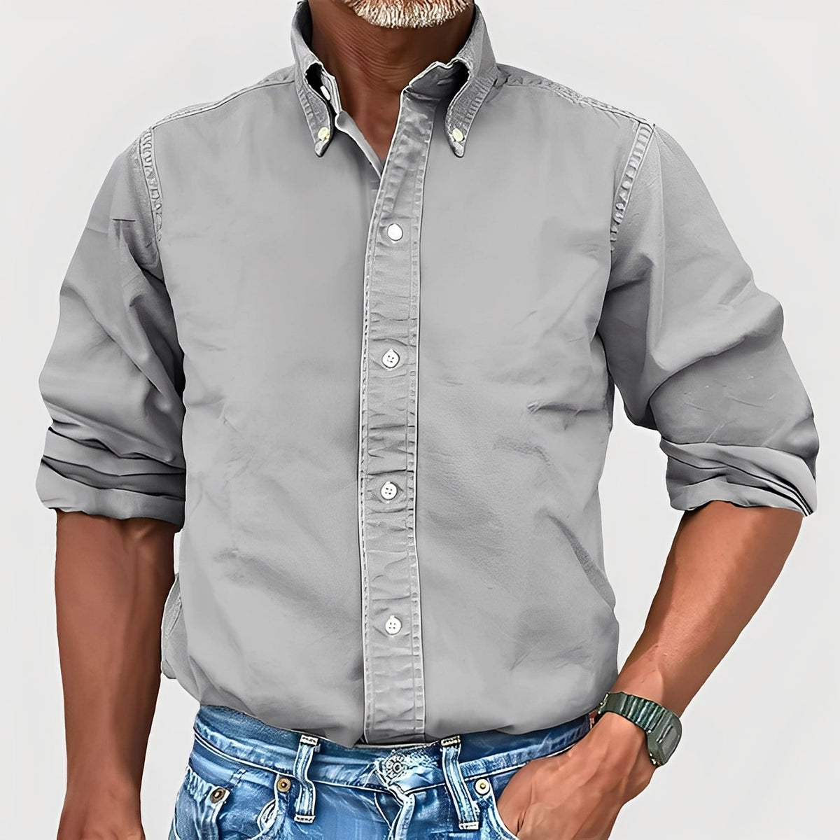 Micheal - Bequemes Langarmshirt