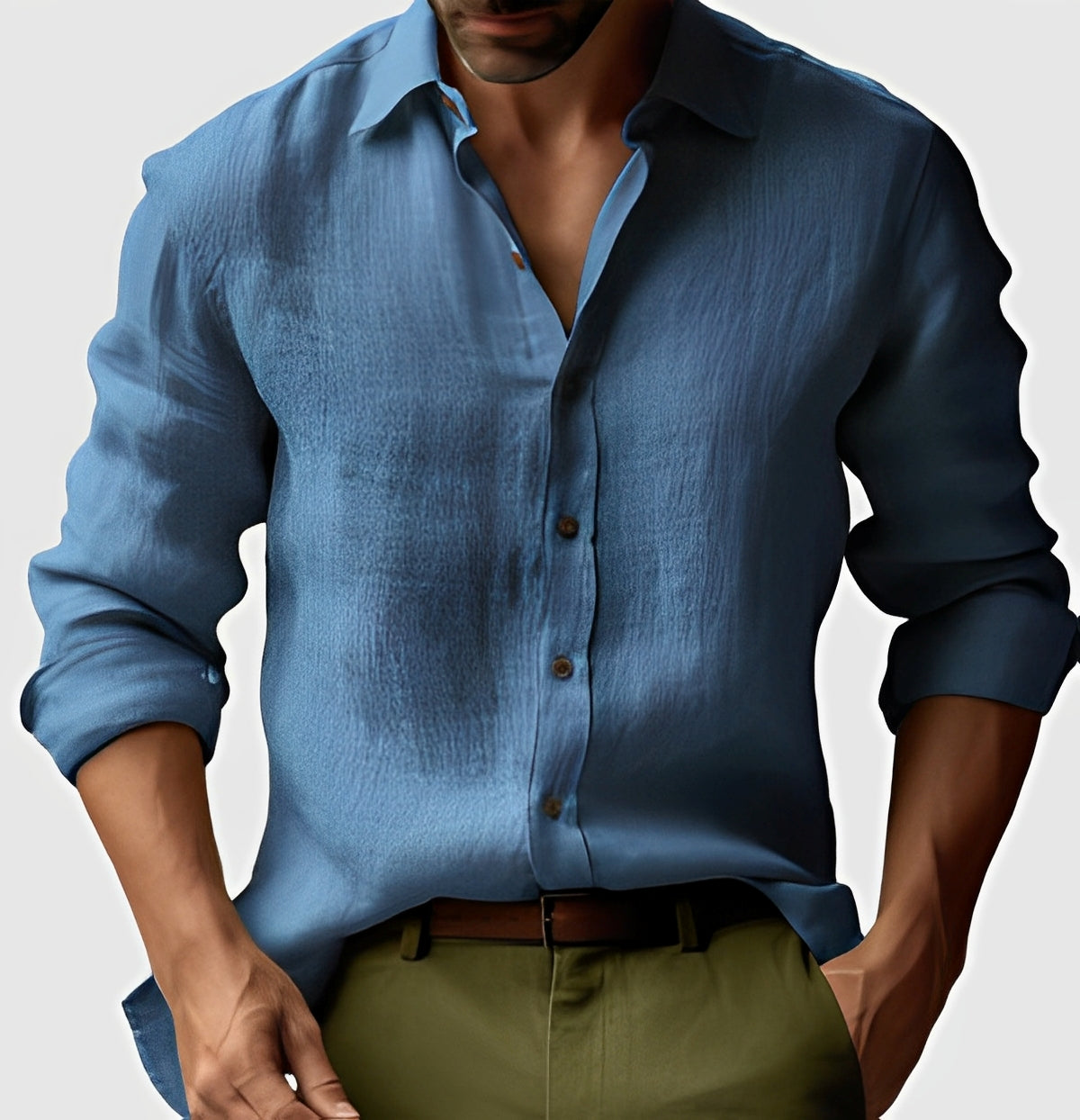 Emile - Schlichtes, traditionelles Shirt