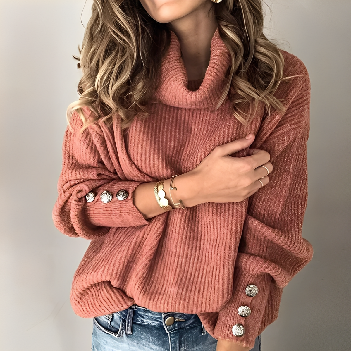 Rosabel - Bequemer Rollkragenpullover