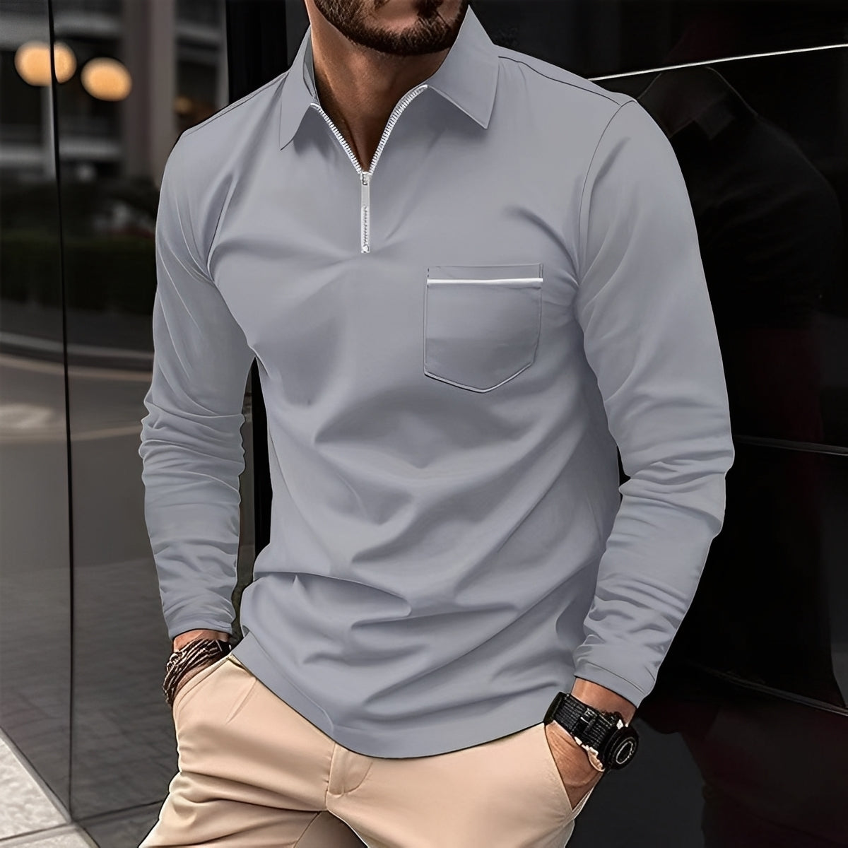 Bernard - Bequemes Langarmshirt