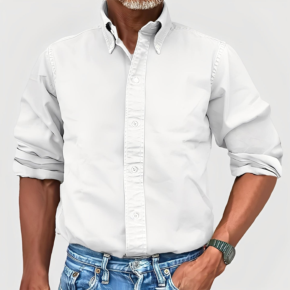 Micheal - Bequemes Langarmshirt