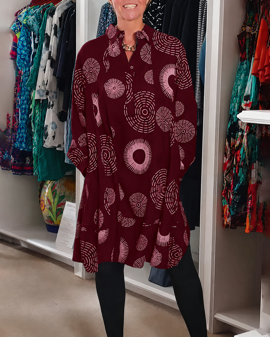 Sharonda - Stilvolles Kleid mit lockerer Passform
