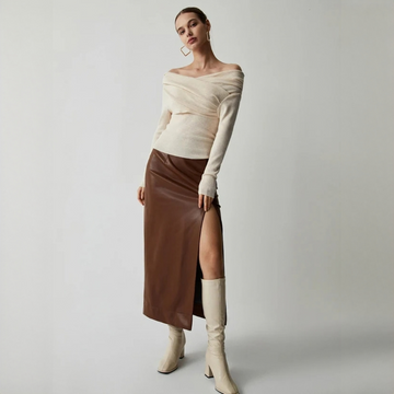 Yasmin - Elegantes, schulterfreies Oberteil