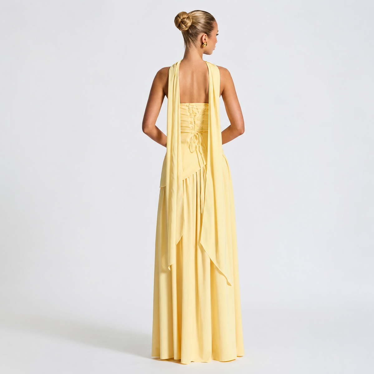Fatimea - Elegantes langes Kleid mit Tubetop