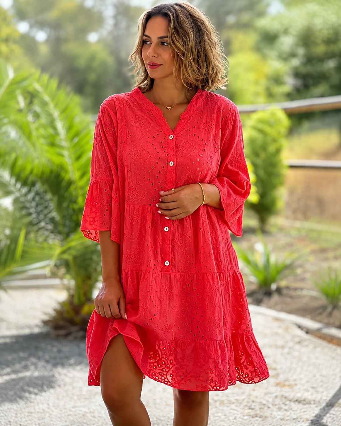 Melania - Elegante V-Ausschnitt-Bluse