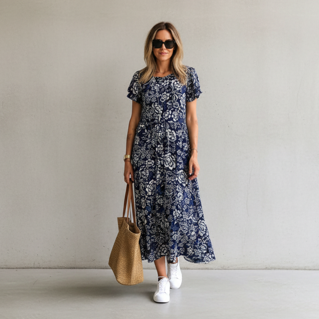 Paige - Locker geschnittenes Midikleid