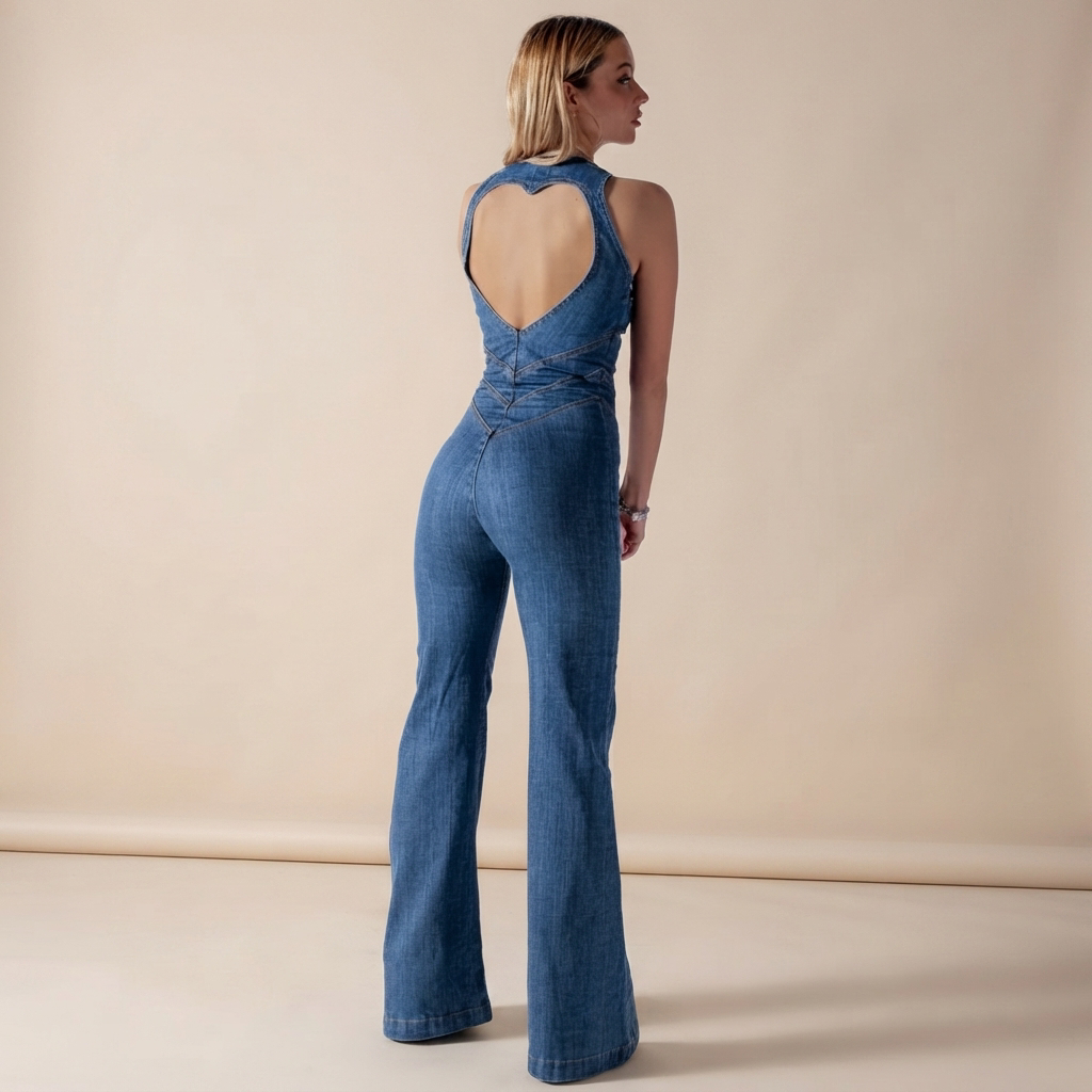Rebecca - Retro-Overall mit Zipper