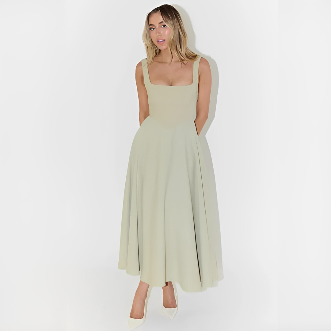 Yarabelle - Elegantes Midikleid mit Trägern