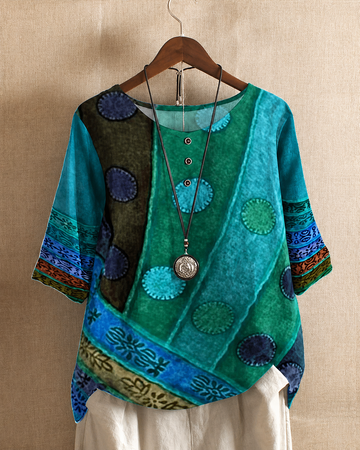 Ferlisha - Stilvolle Weite Bluse