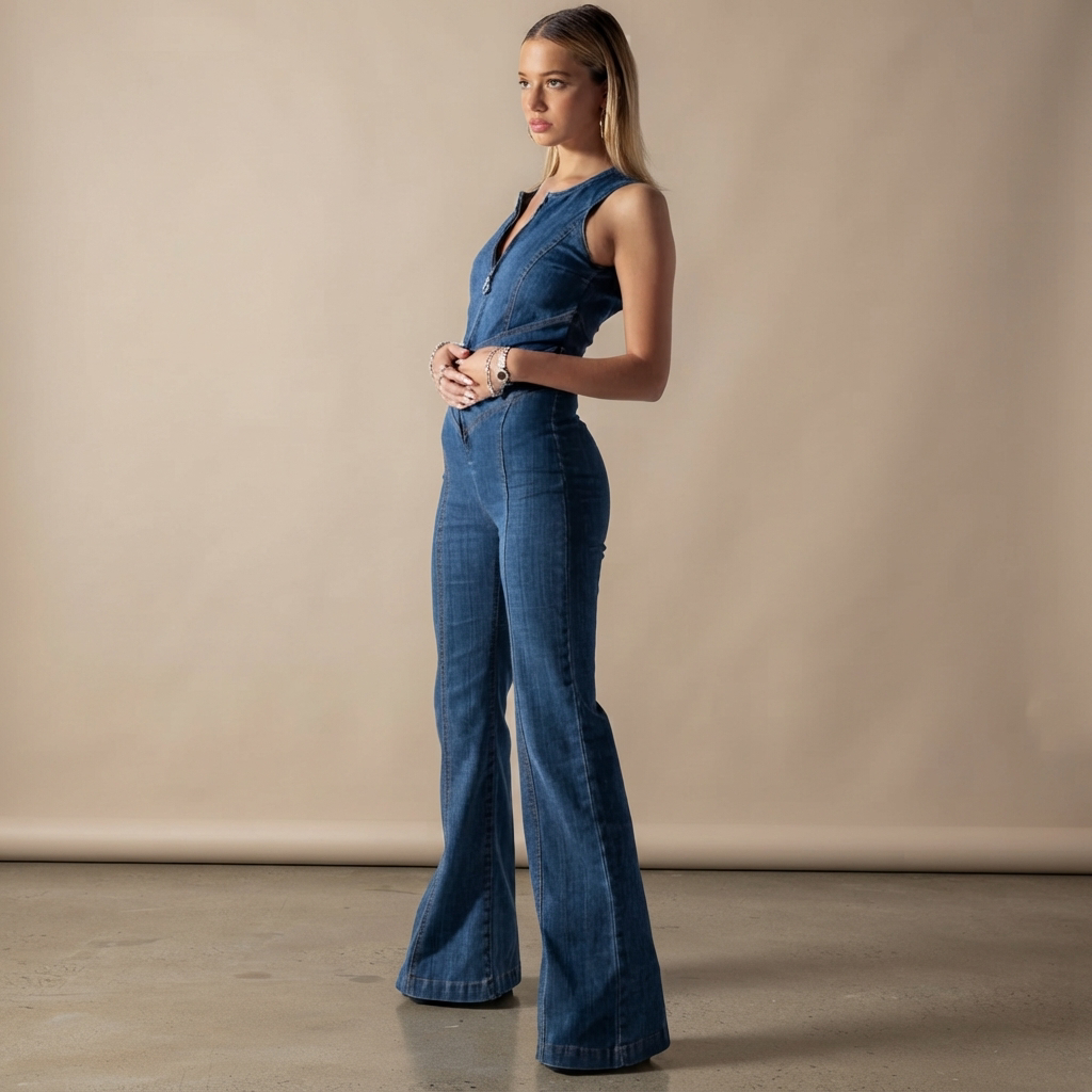 Rebecca - Retro-Overall mit Zipper