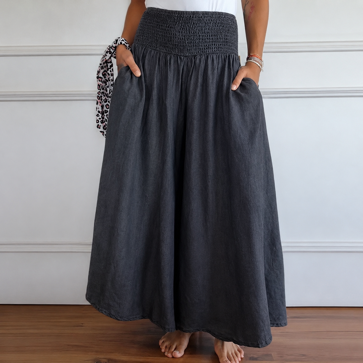 Laurine - Lässige Hochtaillierte Hose