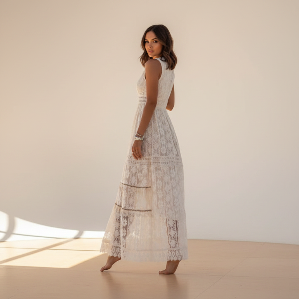 Barbarra - Elegantes Kleid mit hoher Taille