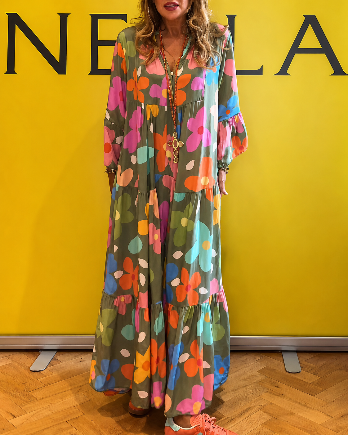 Zaviana - Elegantes Fließendes Kleid