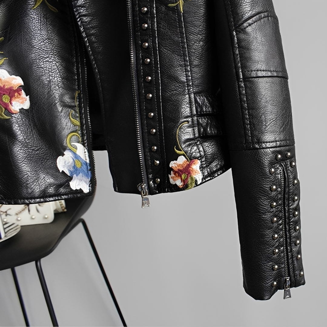 Zoey - Retro-Jacke mit Stickereien