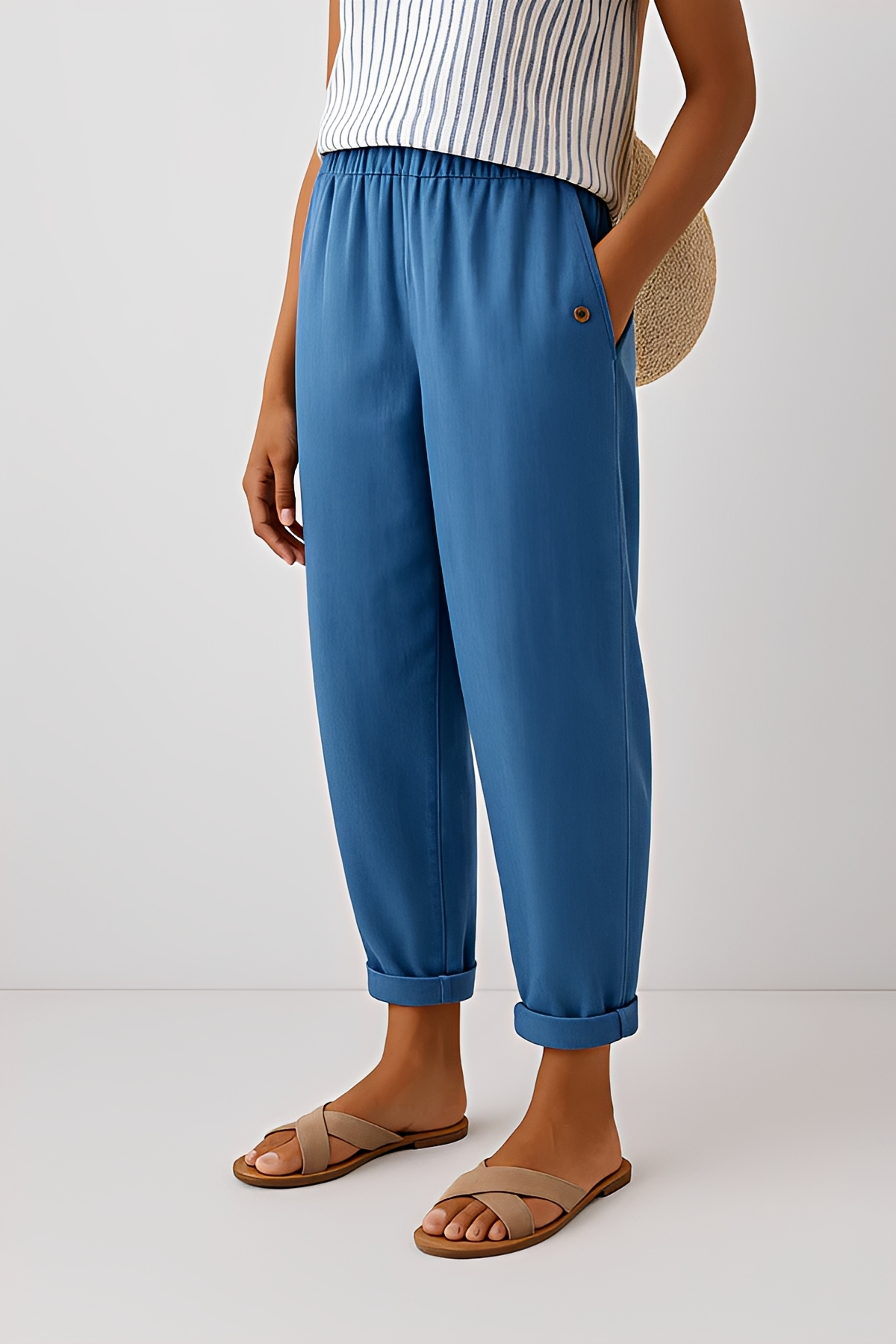 Yunie - Lässige Hose mit elastischem Bund