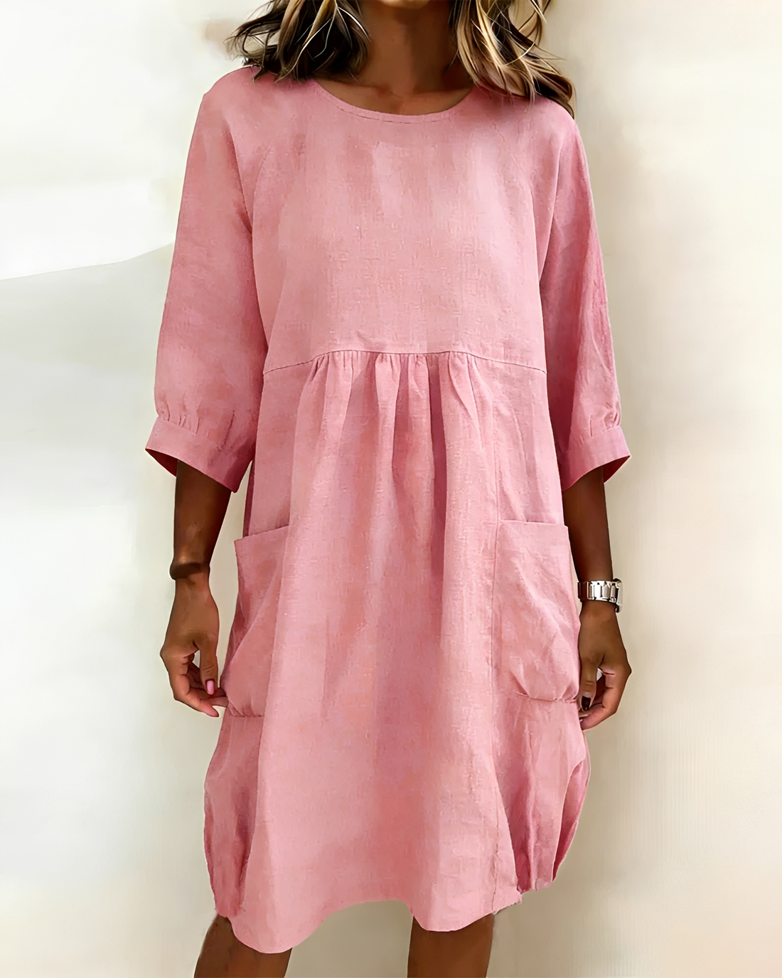 Shadia - Lässiges Lockeres Midikleid
