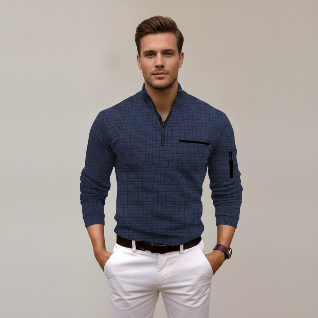 Andrey - Elegantes Half-Zip-Shirt
