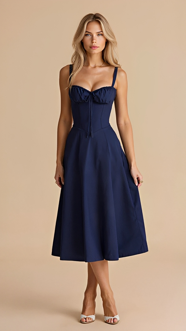 Kiana - Elegantes und Schickes Schlitz-Midikleid