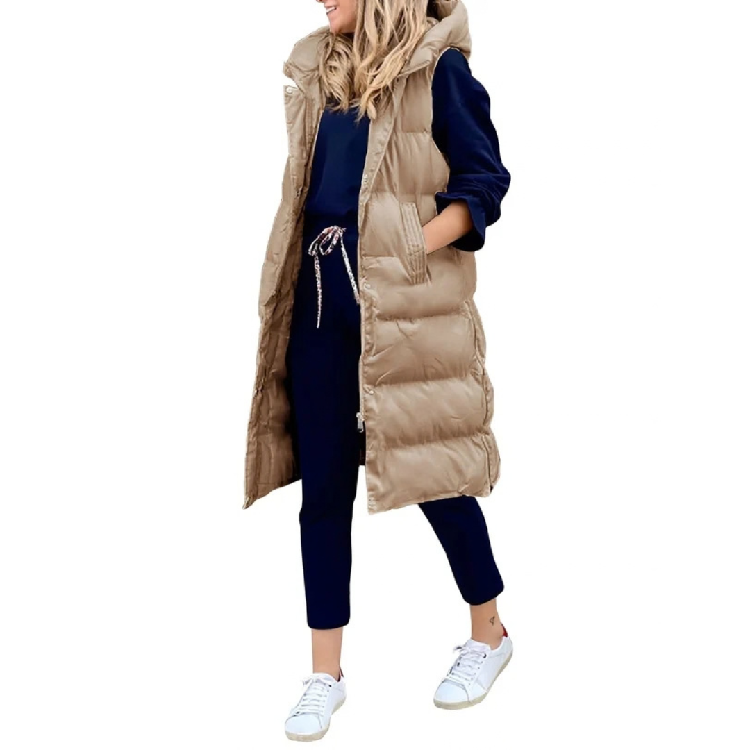 Amilia - Warmer und moderner ärmelloser Mantel