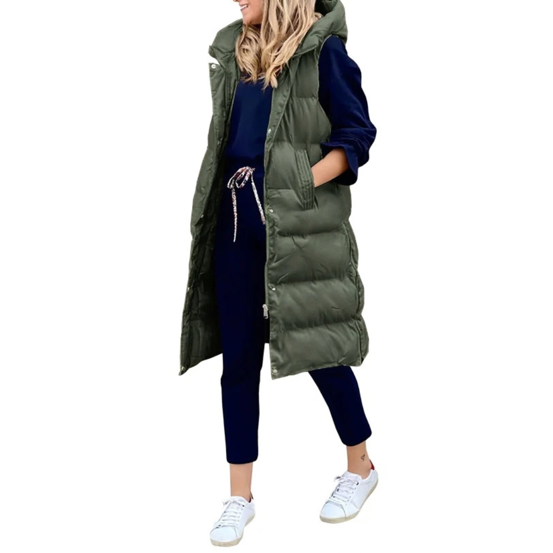 Amilia - Warmer und moderner ärmelloser Mantel