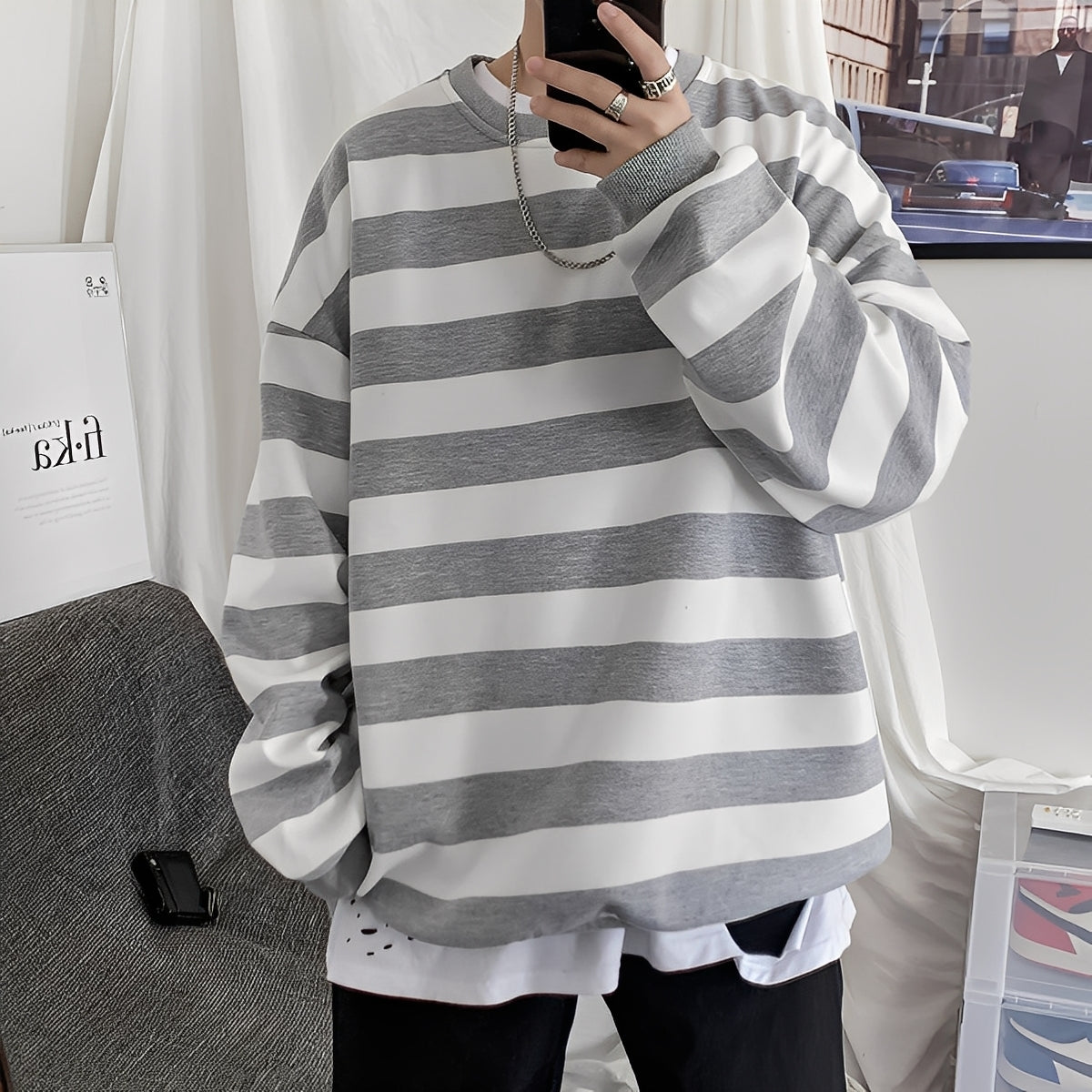 Christian - Bequemer Herrenpullover mit Streifen