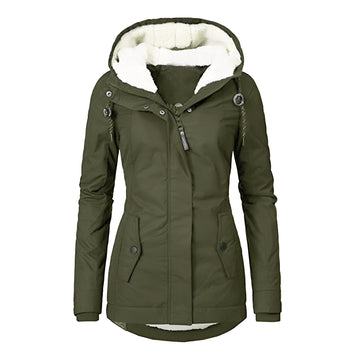 Earleen - Bequeme und flauschige Jacke mit Kapuze