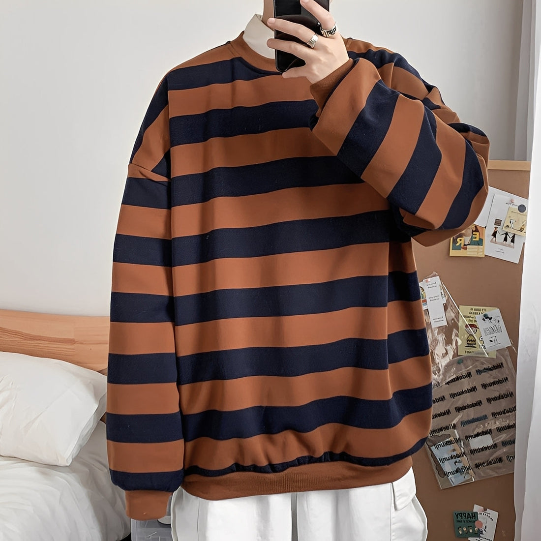 Christian - Bequemer Herrenpullover mit Streifen