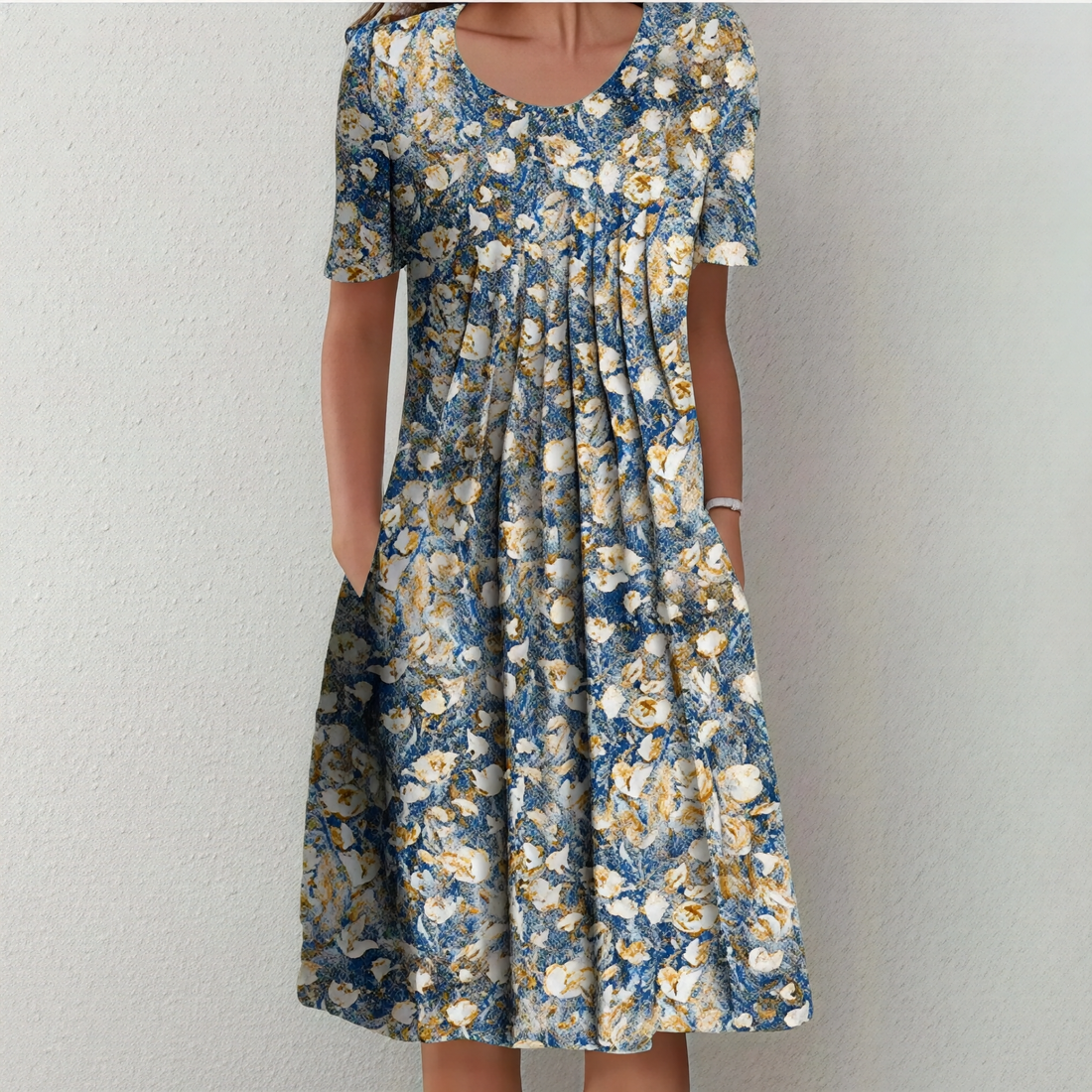 Emma - Gemustertes Damen Sommerkleid