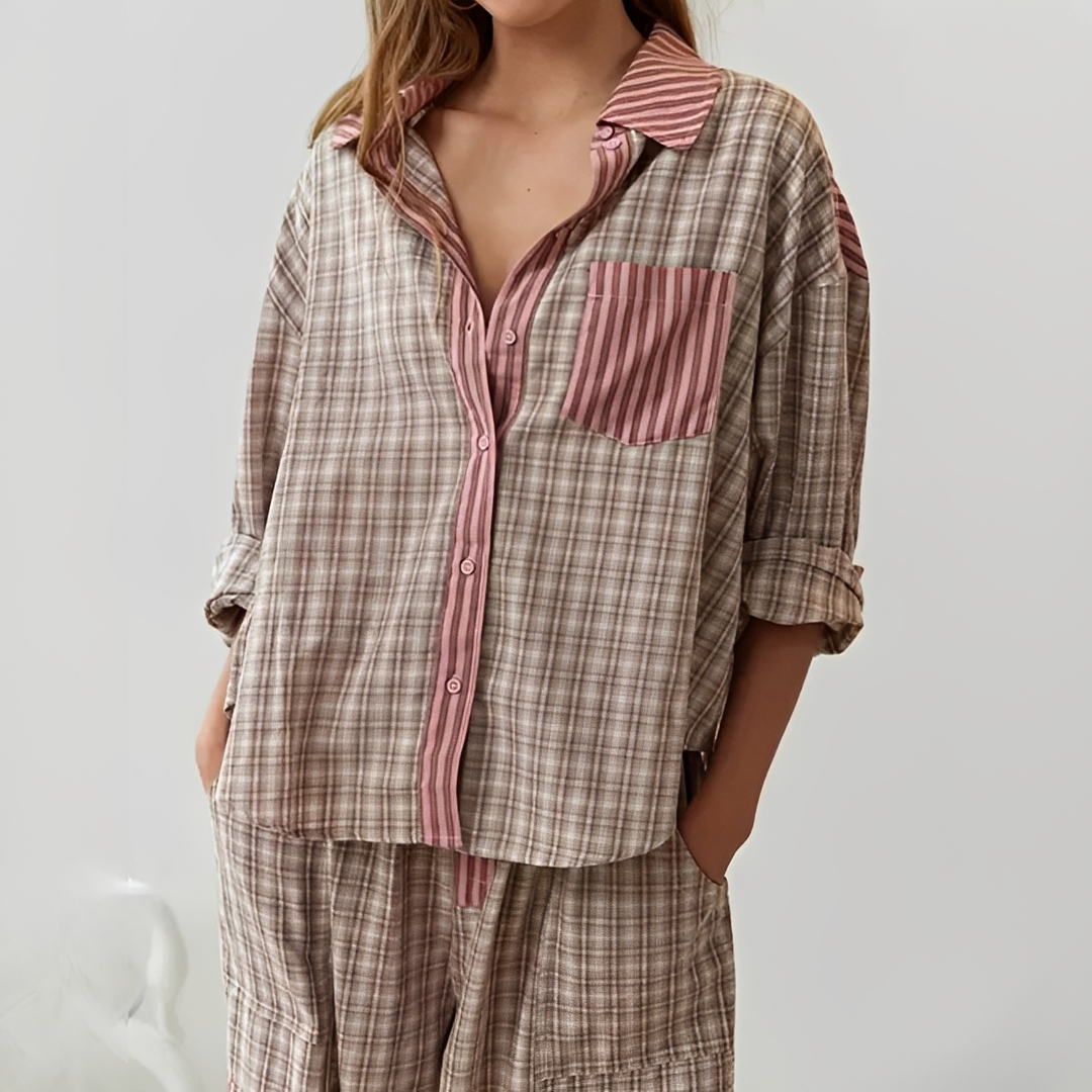 Elena - Elegantes zweiteiliges Pyjama-Set