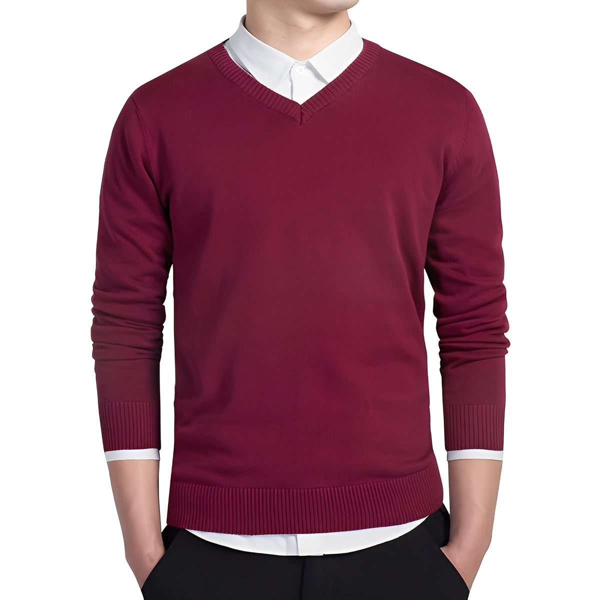 Tom - Gemütlicher V-Neck-Sweater