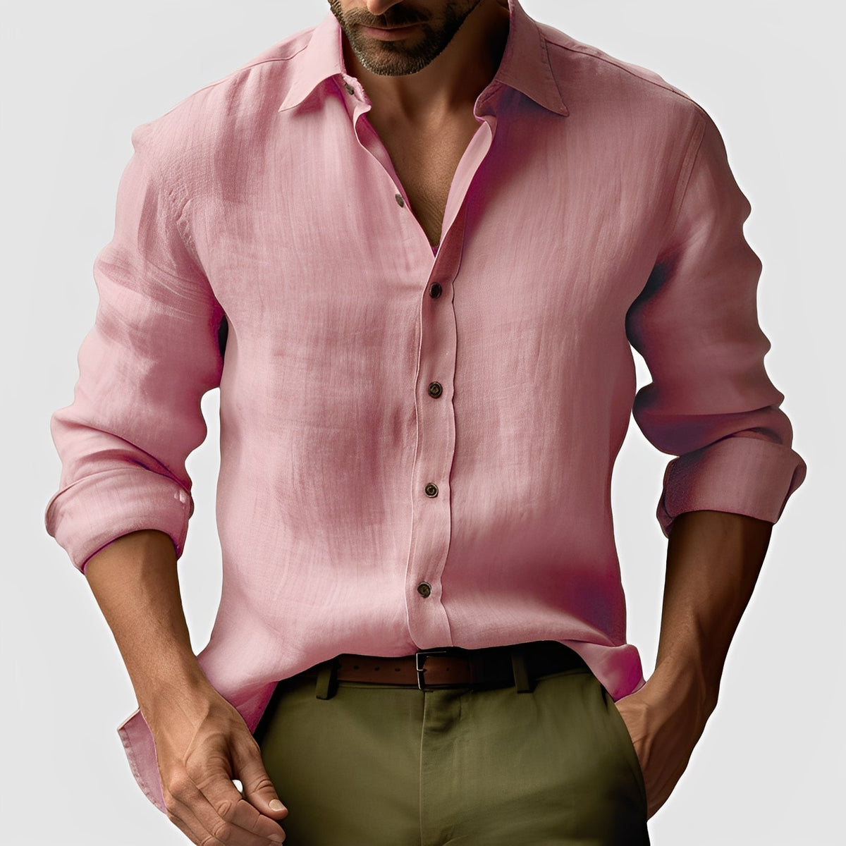 Emile - Schlichtes, traditionelles Shirt