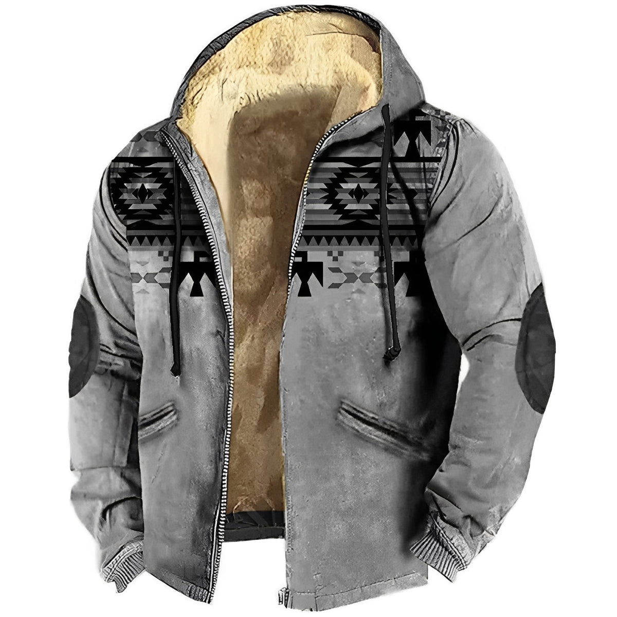 Edwin - Zeitgemäßer Herren-Hoodie mit ethnischem Muster