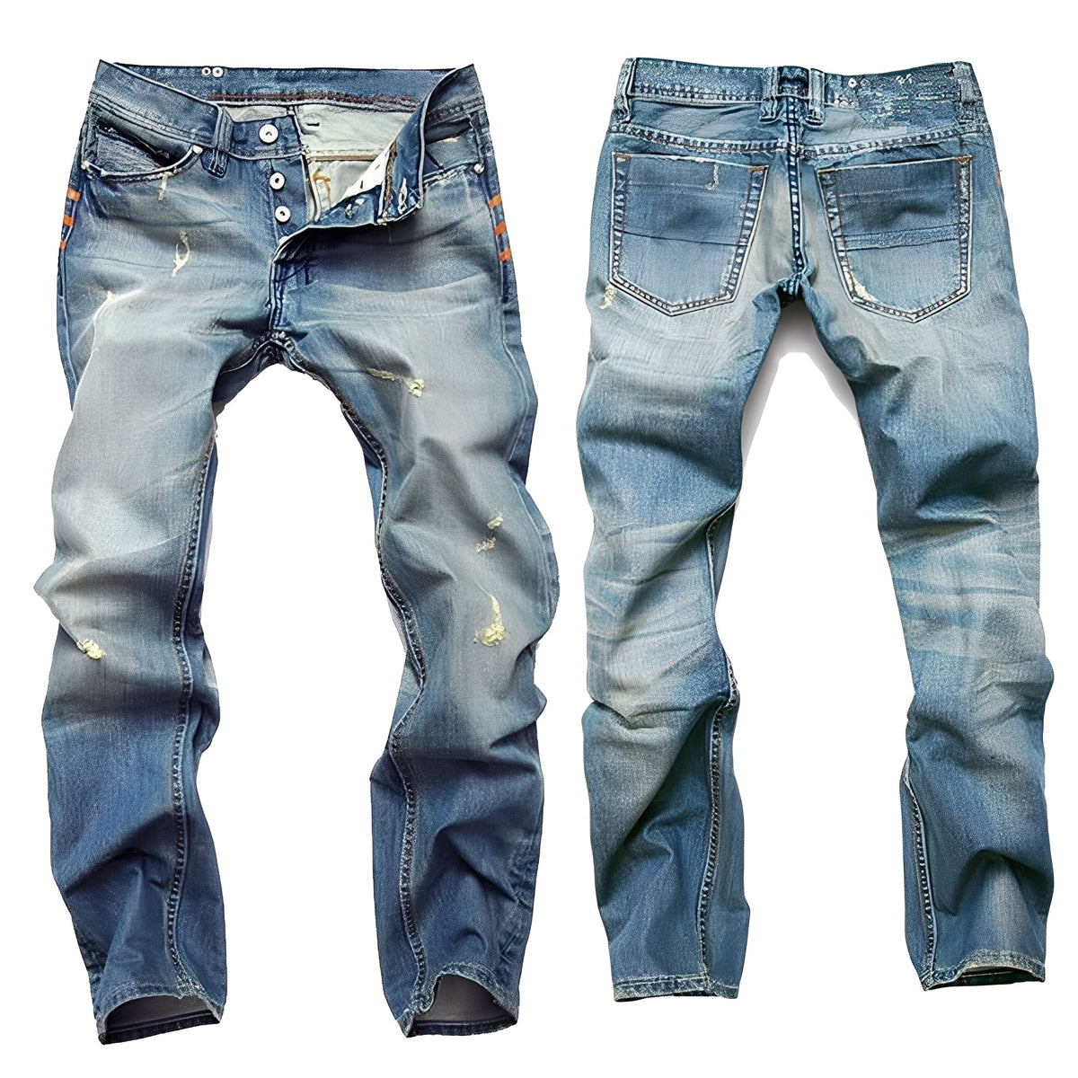 Kaleb - Klassische Jeans im zerrissenen Stil