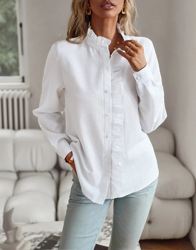 Alva Bluse - Elegante Damenbluse mit Rüschen