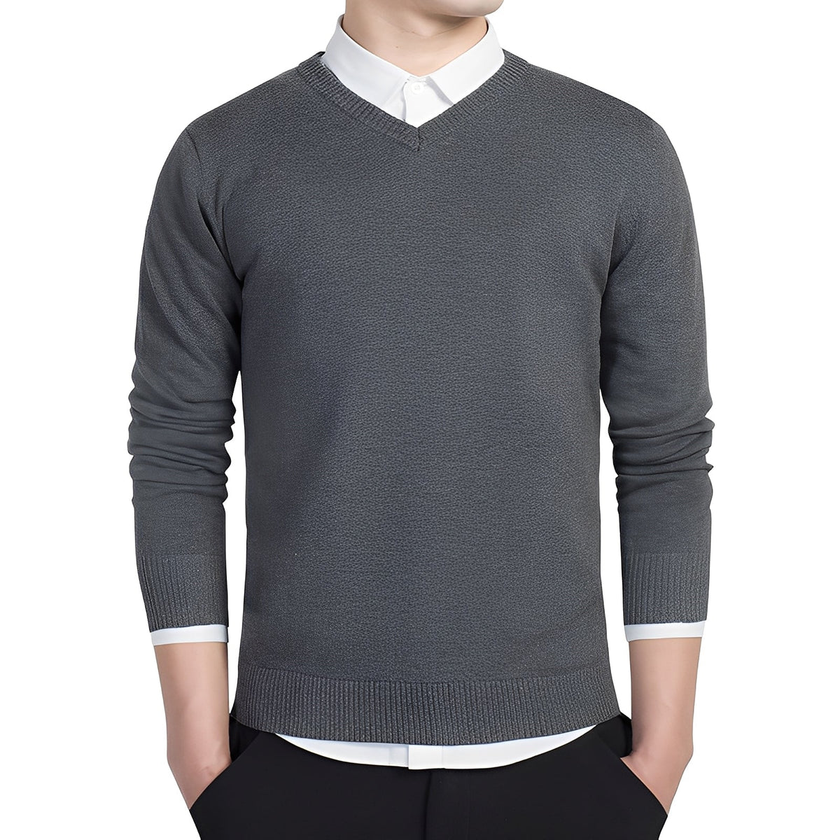 Tom - Gemütlicher V-Neck-Sweater