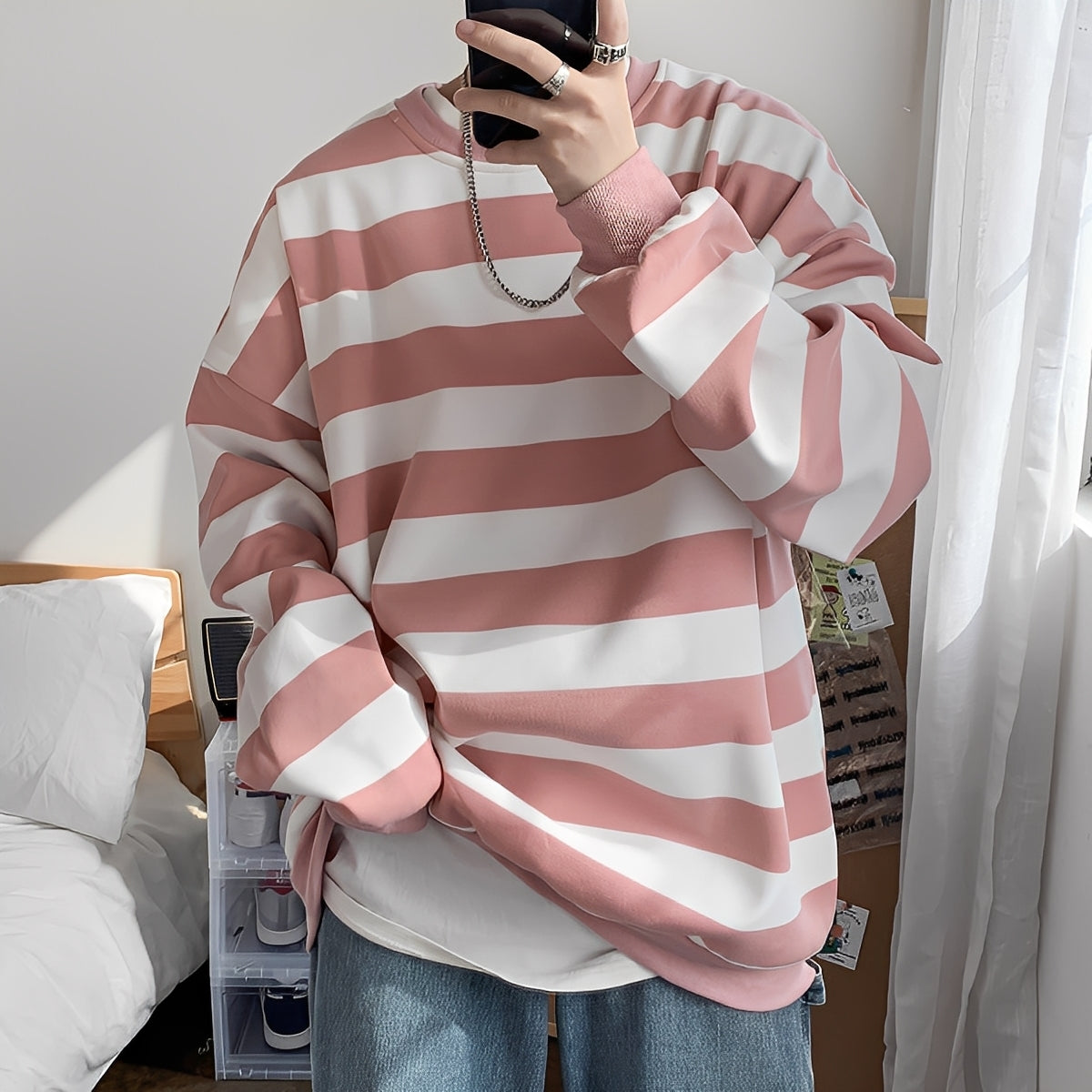 Christian - Bequemer Herrenpullover mit Streifen