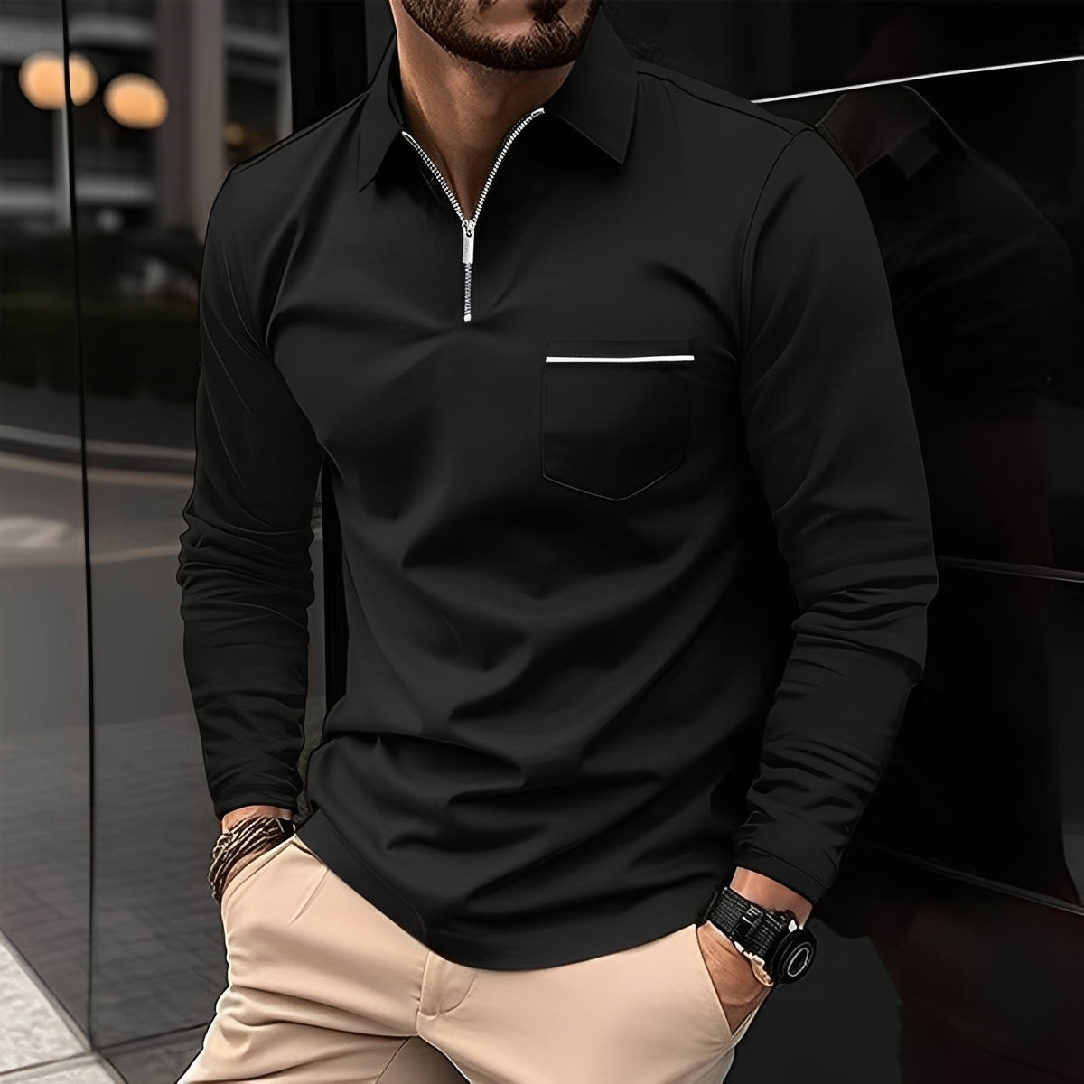 Florent - Bequemes Langarmshirt