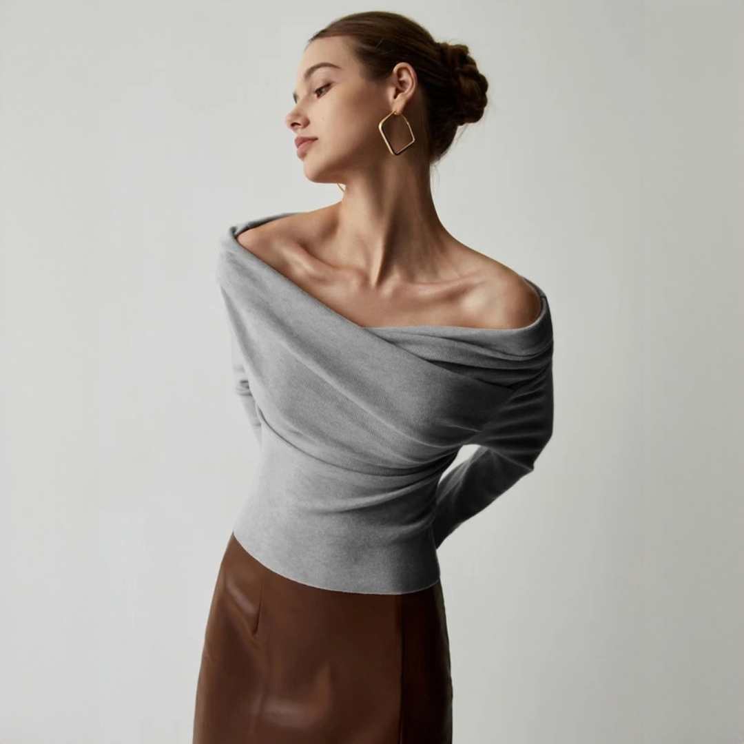 Yasmin - Elegantes, schulterfreies Oberteil