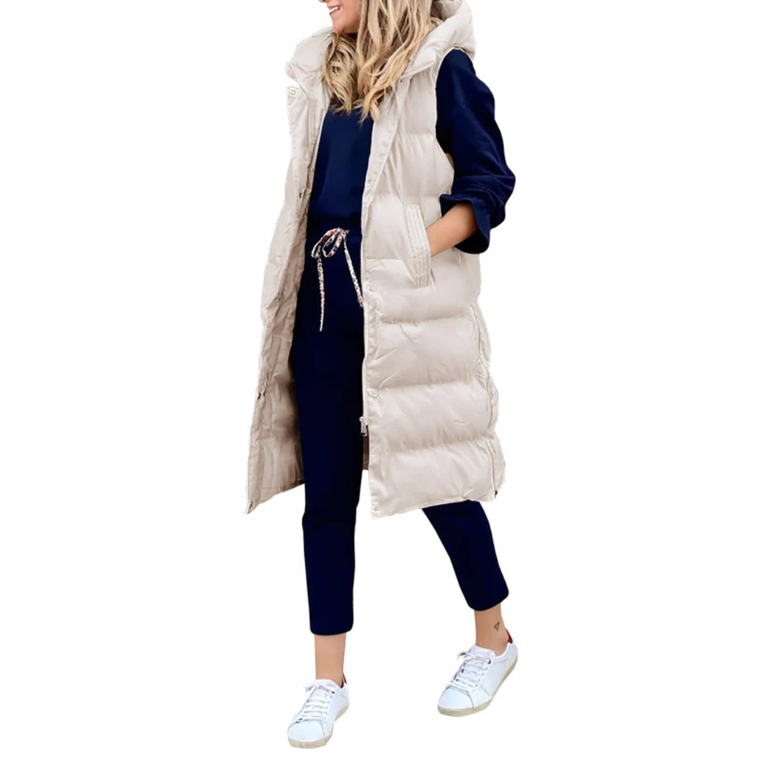 Amilia - Warmer und moderner ärmelloser Mantel