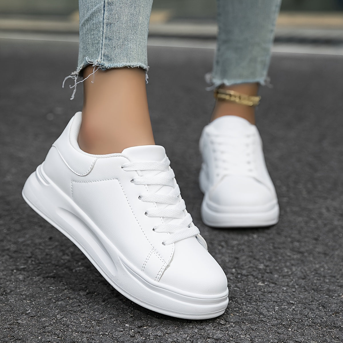 Layla - Weiße Freizeitschuhe für Damen