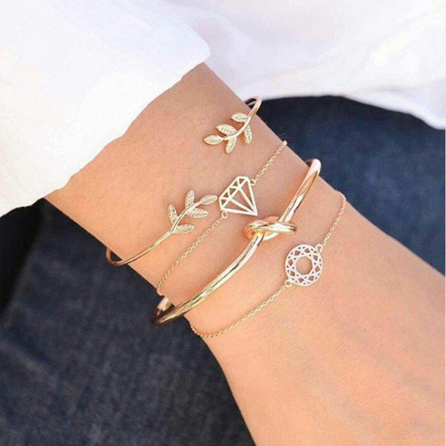 Alora – elegantes Armbandset in Limettengrün