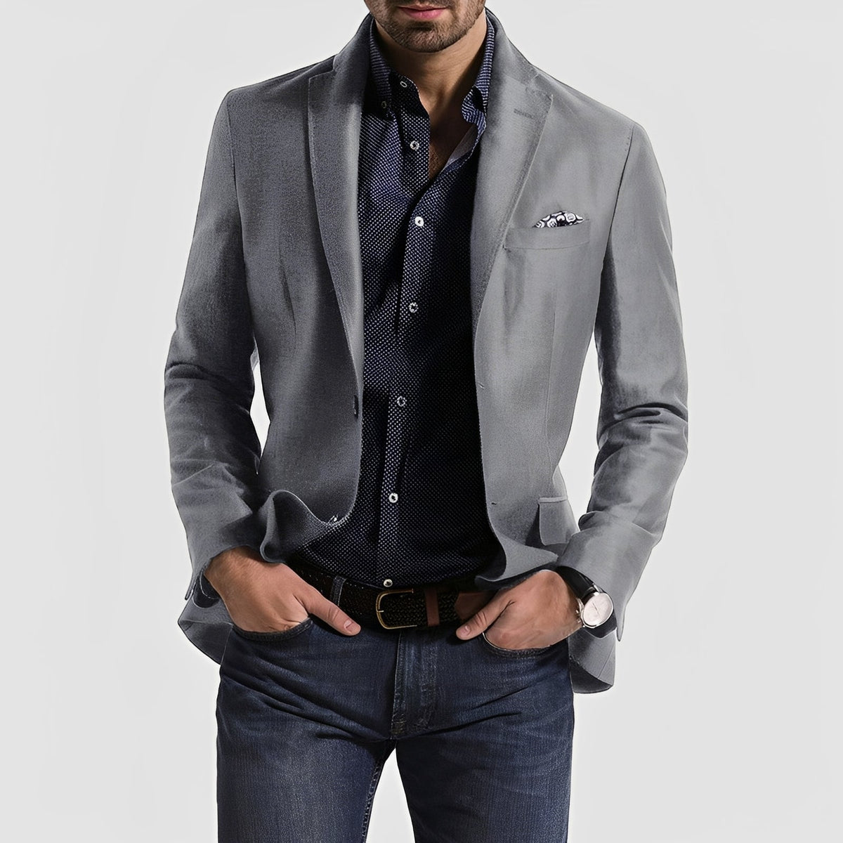 George - Elegant geschnittener Herrenblazer mit Zweiknopfdetail