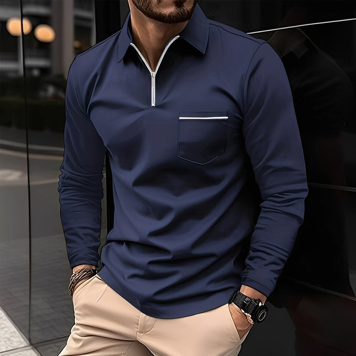 Florent - Bequemes Langarmshirt
