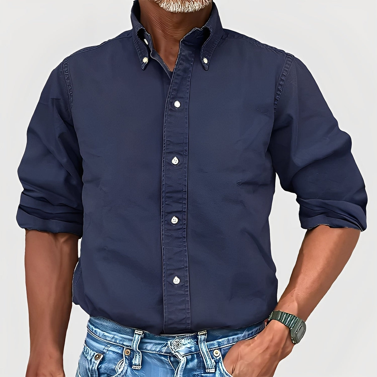 Micheal - Bequemes Langarmshirt