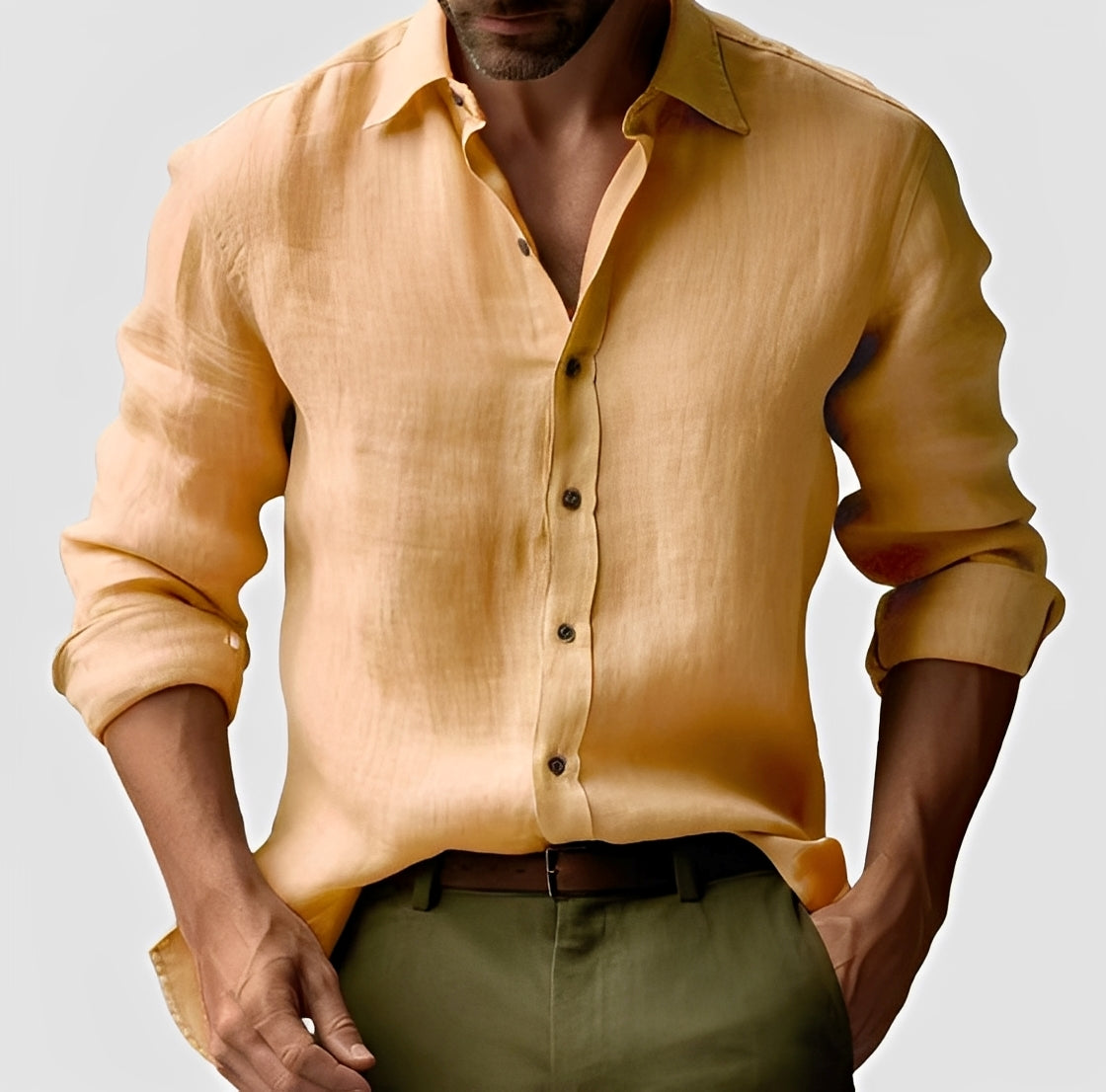 Emile - Schlichtes, traditionelles Shirt