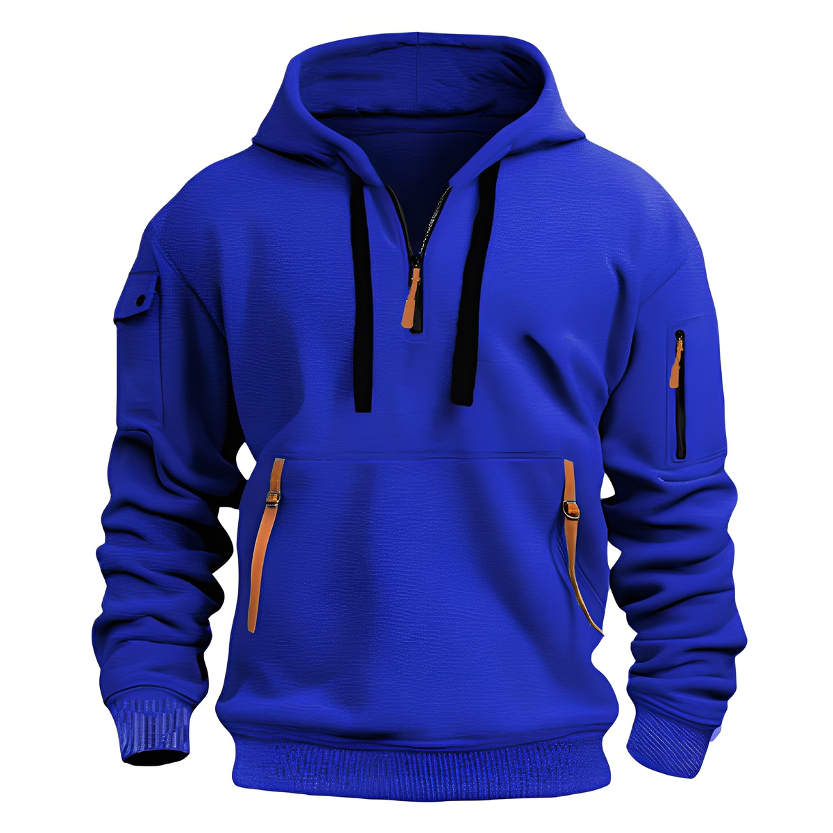 Paxton - Angenehme Hoodie-Jacke mit halbem Reißverschluss