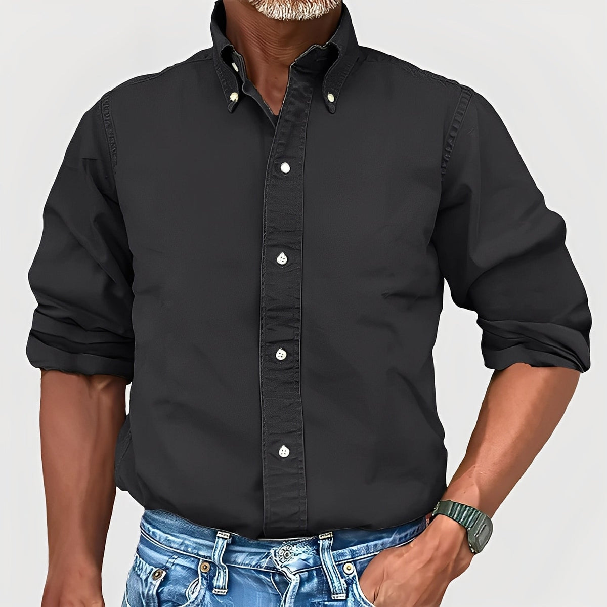 Micheal - Bequemes Langarmshirt